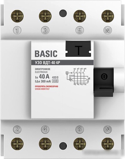 Устройство защитного отключения EKF Basic elcb-4-40-300e-sim