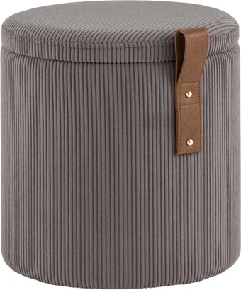 Пуфик Stool Group Руни S с ящиком 24A2064CG-L-18 (вельвет темно-серый)