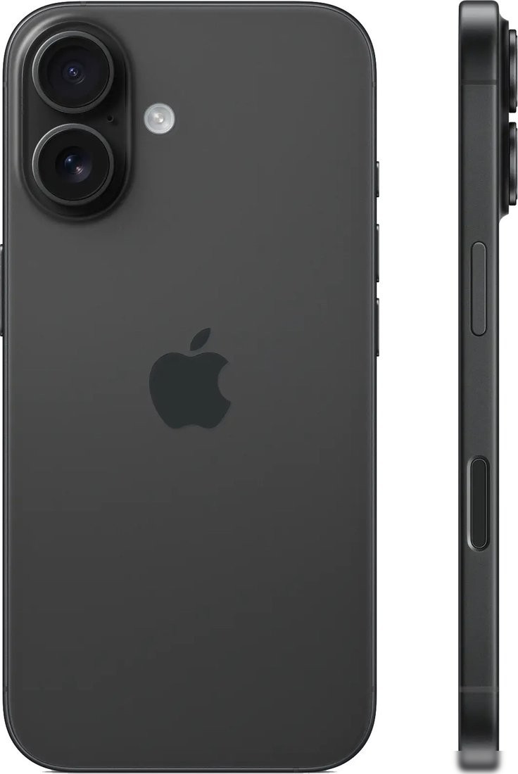 Телефон Apple iPhone 16 Dual eSim 128GB (черный)