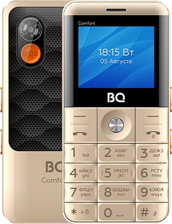 Кнопочный телефон BQ BQ-2006 Comfort (золотистый)