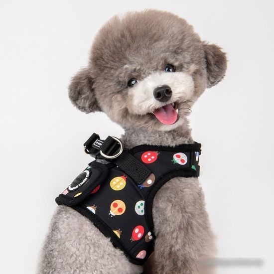 Шлейка-жилетка Puppia Lady Beetle-A PAWA-HB1957-BK-L (черный)