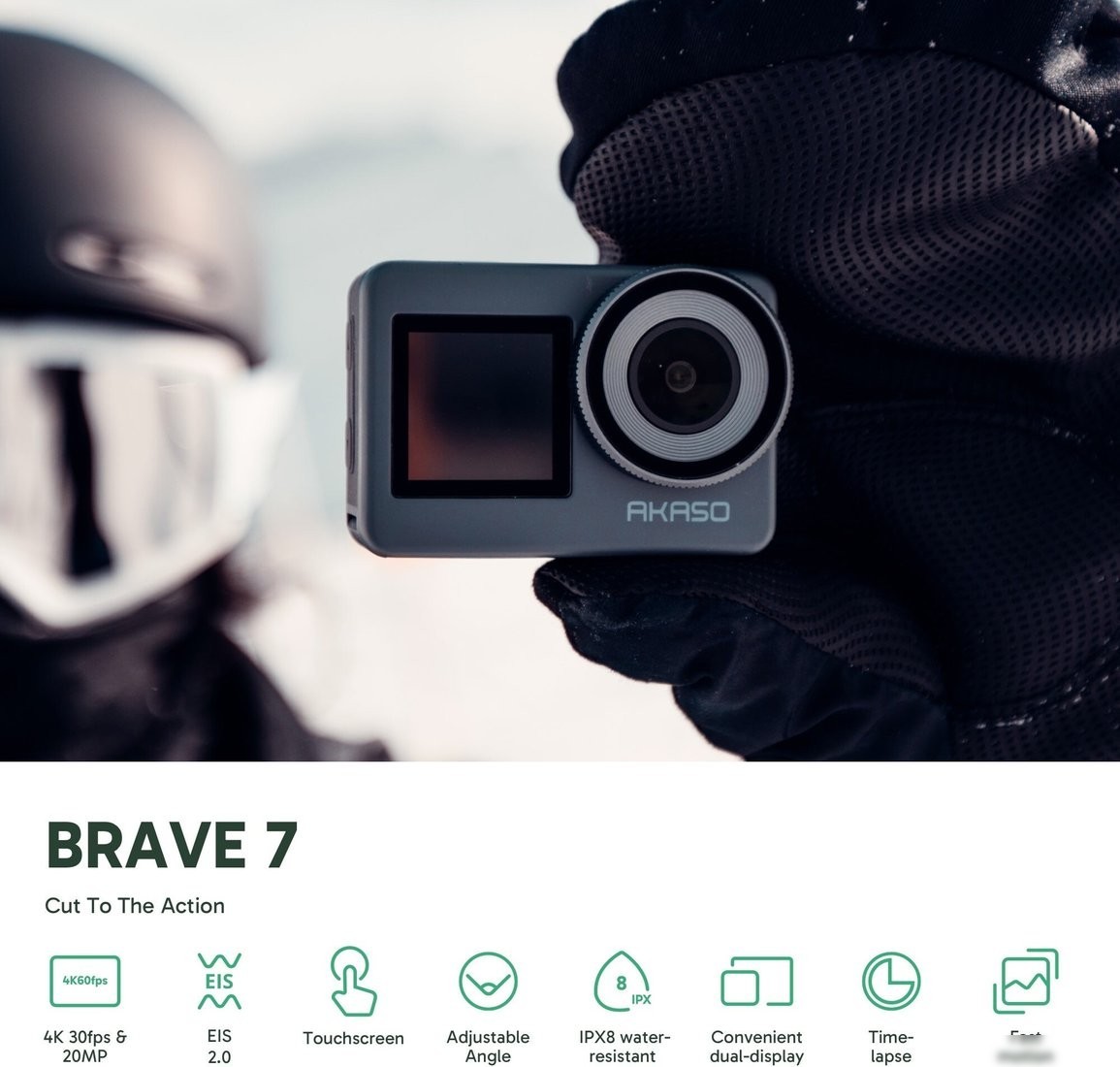 Экшен-камера Akaso Brave 7