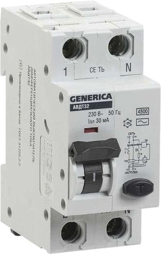 Выключатель автоматический Generica АВДТ 32 С40 MAD25-5-040-C-30