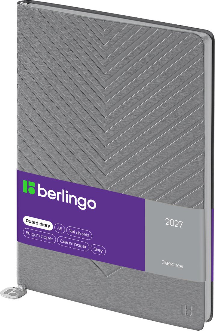 Ежедневник Berlingo Elegance 2027г DD7_F0016 (184л, серый)