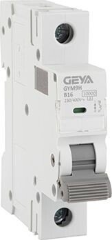Выключатель автоматический GEYA GYM9H-1P-16B 1P 16A B 10kA 1M GYM9H1P16B