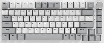 Клавиатура Ajazz AK820 (серый/белый, Ajazz Red)