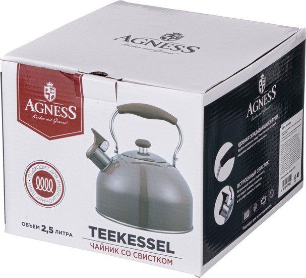 Чайник со свистком Agness 937-906