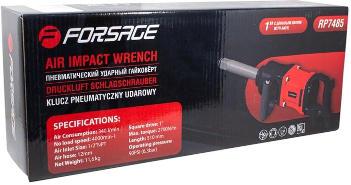 Пневматический гайковерт FORSAGE F-RP7485