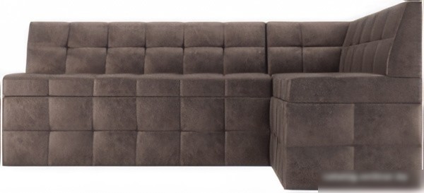 Угловой диван Мебель-АРС Атлантис правый 212x84x135 (серо-шоколадный Star Velvet 60 Cofee)