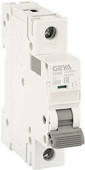 Выключатель автоматический GEYA GYM9 1P 1А C 6кА GYM91P1C