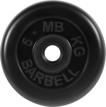 Диск MB Barbell Стандарт 31 мм (1x5 кг, черный)