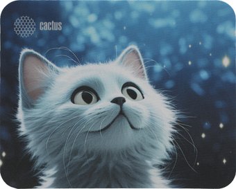 Коврик для мыши CACTUS White Cat CS-MPC-P06XS