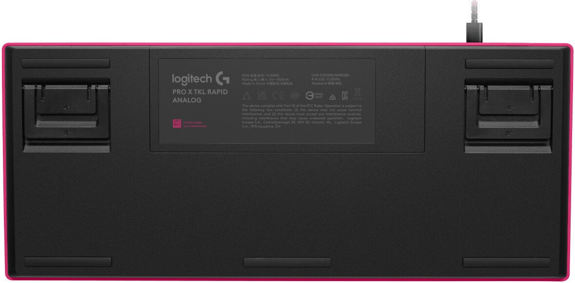 Клавиатура Logitech G Pro X TKL Rapid 920-013255 (розовый, с гравировкой)