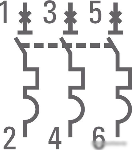 Выключатель автоматический EKF ВА 47-63 3P 16А (C) 4.5kA PROxima mcb4763-3-16C-pro