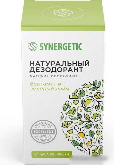 Дезодорант шариковый Synergetic Бергамот - зеленый лайм 50 мл