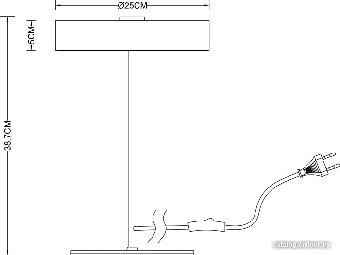 Настольная лампа Arte Lamp Elnath A5038LT-3BK