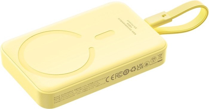 Внешний аккумулятор Baseus Magnetic Fast Charge Power Bank Type-C Edition 30W 10000mAh (желтый)