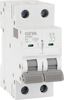 Выключатель автоматический GEYA GYM9H-2P-4D 2P 4A D 10kA 2M GYM9H2P4D