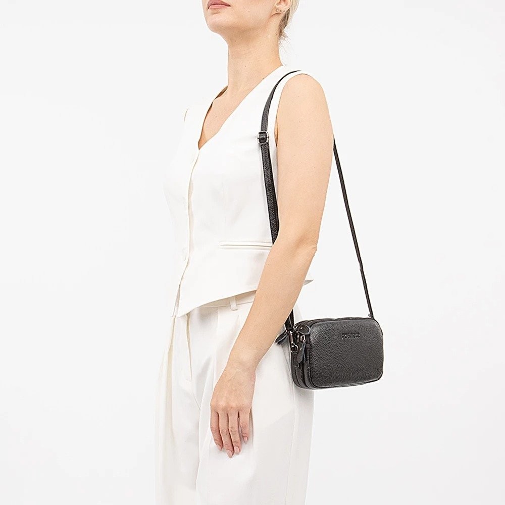 Женская сумка Poshete 886-60061-BLK (черный)
