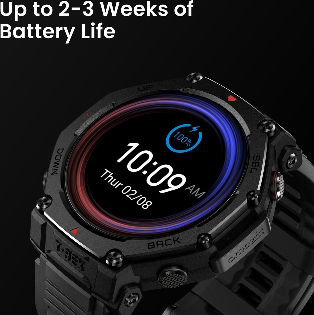 Умные часы Amazfit T-Rex 3 Pro 48 мм (тактический черный)