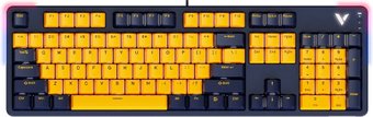 Клавиатура Rapoo V500 Pro 2024 (темно-синий/желтый)