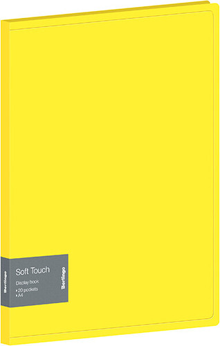 Папка для бумаг Berlingo Soft Touch DB4_20984 (желтый)