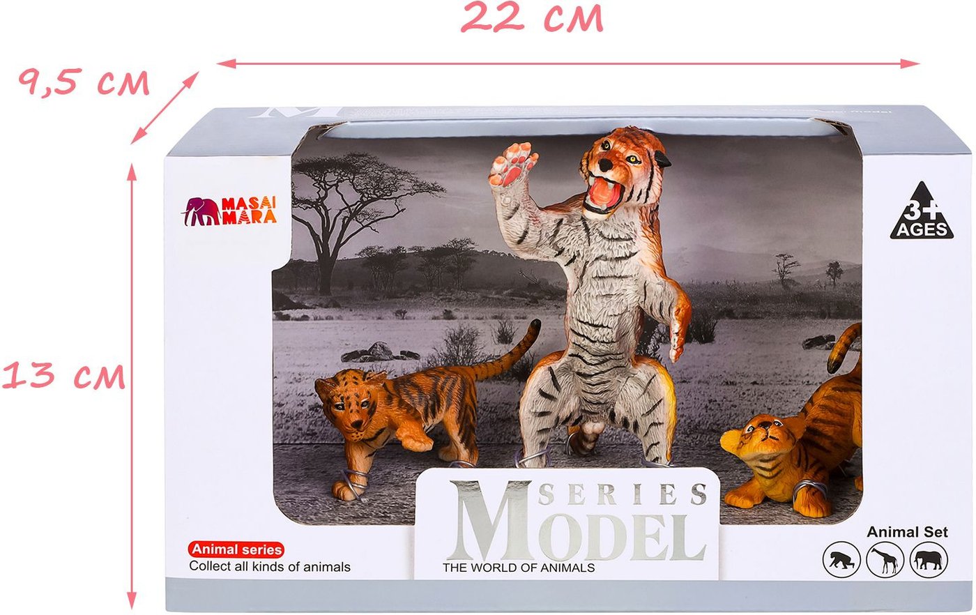 Набор фигурок Masai Mara Мир диких животных. Семья тигров MM211-209
