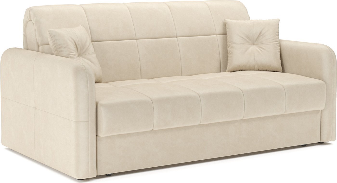 Диван Мебель-АРС Аккордеон Свег НПБ 180x200 (бархат бежевый Star Velvet 6 Light Beige)