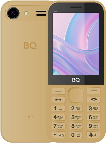 Кнопочный телефон BQ 2843 Air (золотистый)