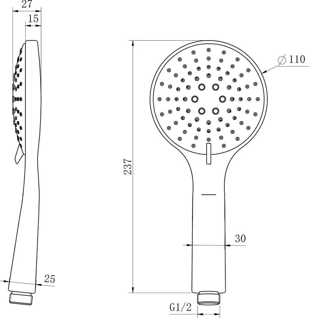 Душевая лейка Lauter Daisy 21S10167