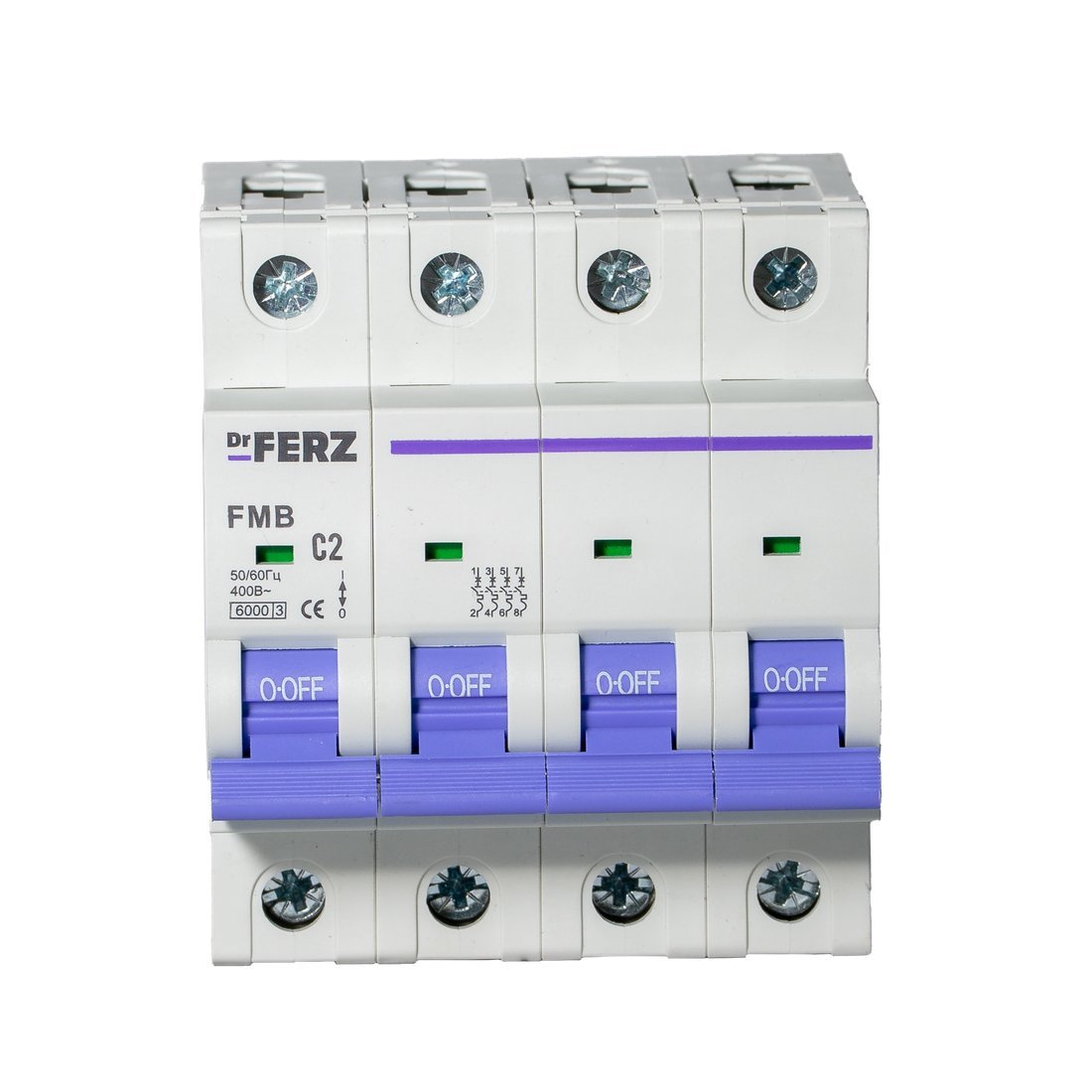 Выключатель автоматический Dr.Ferz FMB-C 6kA 4P 02 C 21100093FERZ