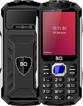 Кнопочный телефон BQ BQ-2817 Tank Quattro Power (черный)