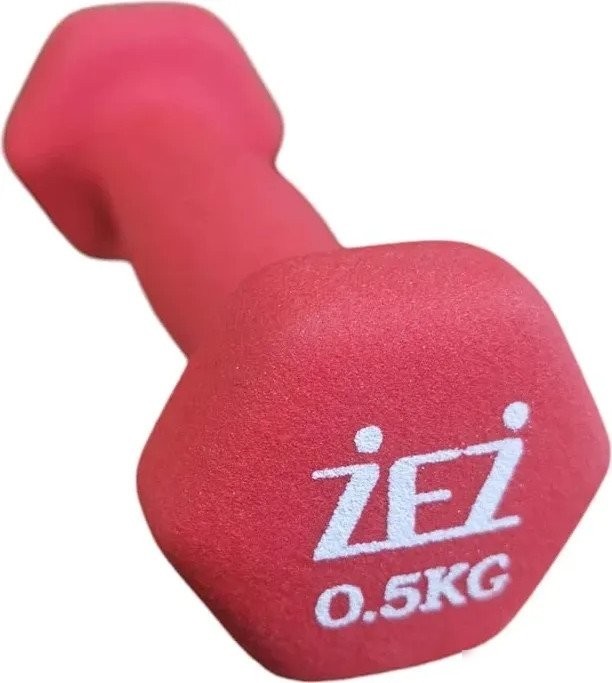 Гантель ZEZ Sport Виниловая 0.5kg-N-К