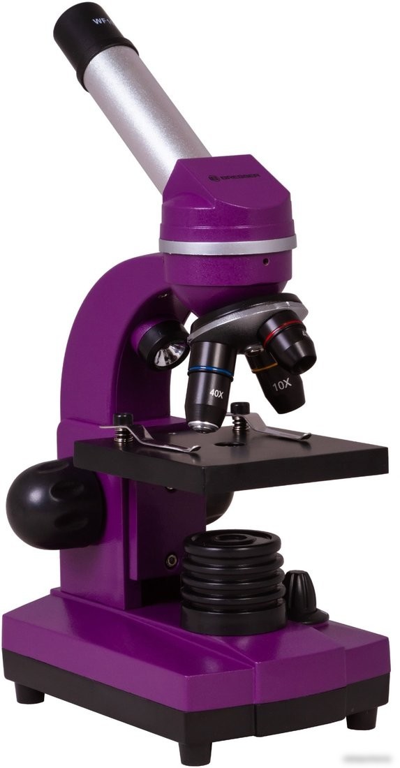 Детский микроскоп Bresser Junior Biolux SEL 40–1600x 74321 (фиолетовый)
