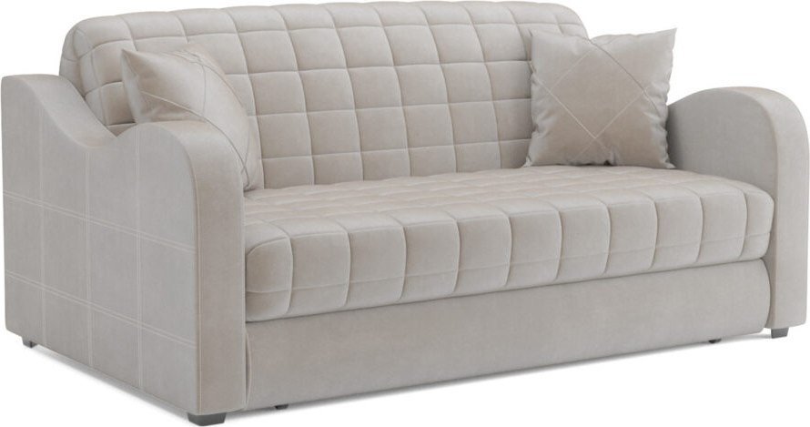 Диван Мебель-АРС Аккордеон Барон №4 НПБ 120x200 (бархат бежевый Star Velvet 6 Light Beige)
