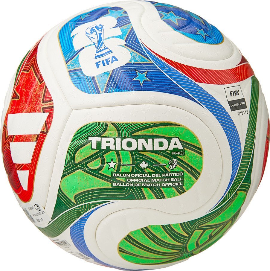 Футбольный мяч Adidas WC26 Trionda Pro JD8021 (размер 5, мультиколор)