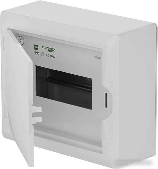 Бокс пластиковый Elektro-Plast Eco Box 1x8M, N/PE 2x 2x16+5x10mm2, белая пласт. дверь, белый RAL9003, 198x228x96mm, IP40