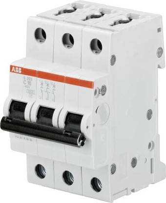 Выключатель автоматический ABB S203-C3 3P C 3A 6kA 3M 2CDS253001R0034