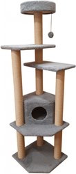 Комплекс Cat House Торнадо джут (серый)