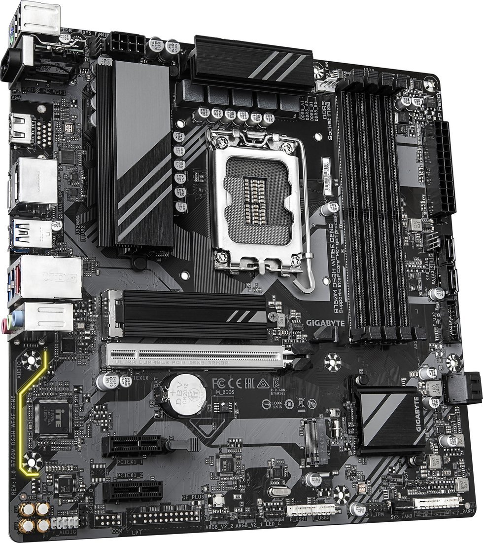 Материнская плата Gigabyte B760M DS3H WiFi6E GEN5