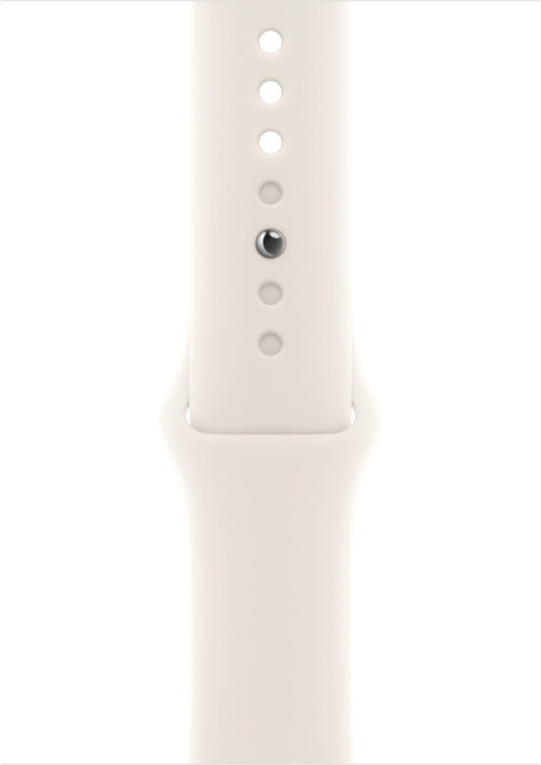 Умные часы Apple Watch Series 10 46 мм (алюминиевый корпус, розовое золото/звездный свет, спортивный силиконовый ремешок M/L)