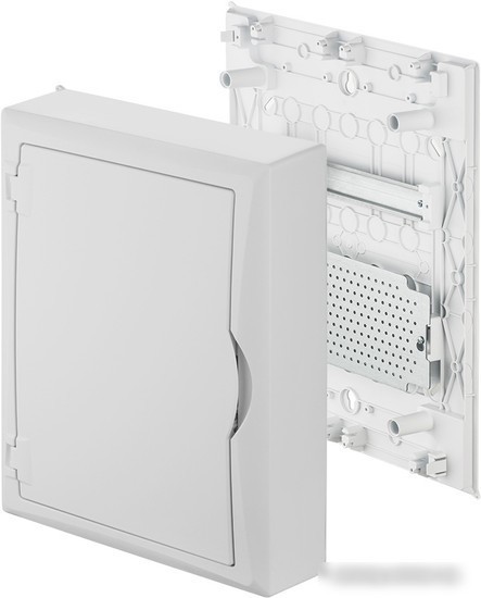 Бокс пластиковый Elektro-Plast Eco Box 2x12M, N/PE 3x 6x16+3x10mm2, белая пласт. дверь, белый RAL9003, 434x354x105mm, IP40