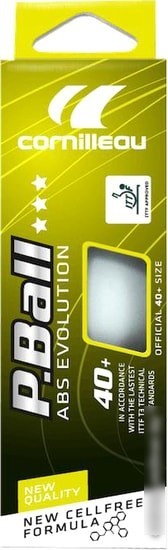 Мяч для настольного тенниса Cornilleau P-Ball ABS Evolution (3 звезды, 3 шт.)