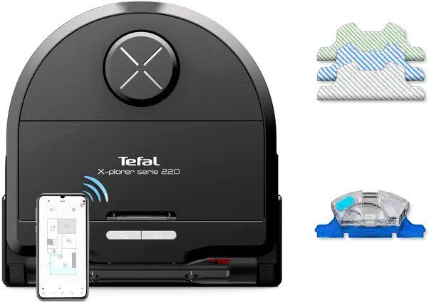 Робот-пылесос Tefal X-Plorer Serie 220 Animal & Allergy RG9475WH