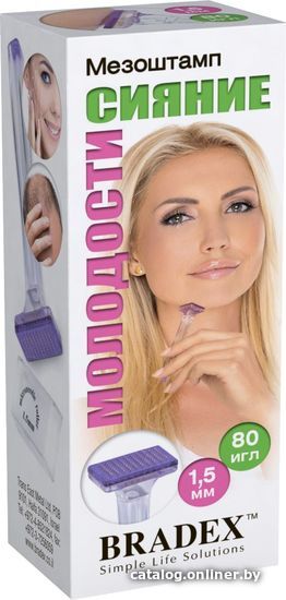 Ручной механический массажер Bradex Сияние молодости 80 игл KZ 0394