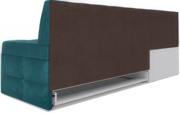 Угловой диван Мебель-АРС Атлантис левый 190x84x120 (сине-зеленый Star Velvet 43 Black Green)