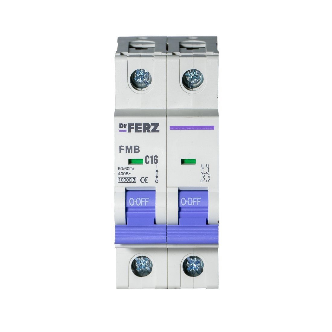 Выключатель автоматический Dr.Ferz FMB-C 10kA 2P 16 C 21100124FERZ