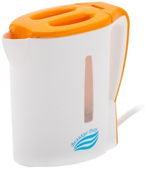 Электрический чайник Великие Реки Мая-1 (белый/оранжевый)