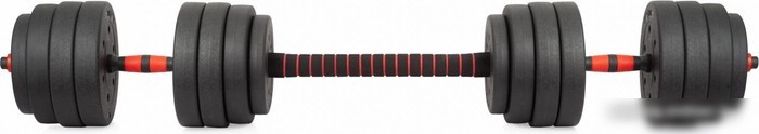 Набор гантелей с грифом для штанги VictoryFit VF-DC400 2x20 кг