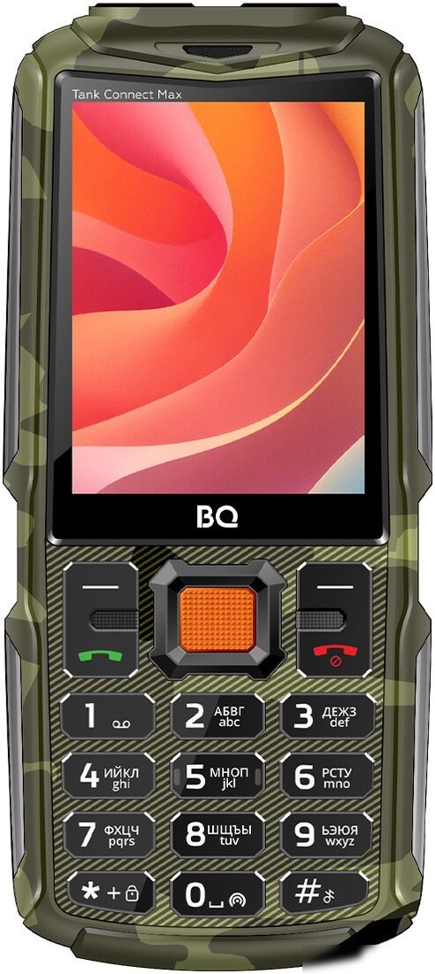 Кнопочный телефон BQ 2830L Tank Connect Max (камуфляж/черный)